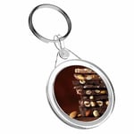 1 x Nutty Chocolate Bars Cocoa - Keyring IR02 Dad Kids Birthday Cool Gift #14567