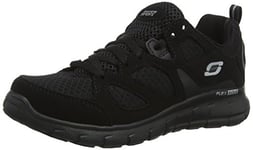 Skechers Garçon Vim- Turbo Ride Baskets, Noir Black Bbk, 35 EU