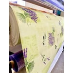 Promo Linge - Nappe Bulgomme Imprimée Provençale - Au mètre - 140 x 220 cm - Vert .