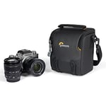 Lowepro Adventura Sh 120 III, Camera Shoulder Bag With Adjustable/Removable Shoulder Strap, Backpack For Mirrorless Camera, Compatible With Sony Alpha 7 Series, Canon Rp, Black