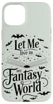 Coque pour iPhone 15 Plus Magical Fairies and Dragons Amoureux de livres