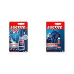 Loctite Super Glue-3 Professionnel, Colle Liquide à Séchage Immédiat, Colle Transparente, Flacon de Colle 20 g inclut Loctite Détach'Glue, Dissolvant Colle qui Enlève Taches et Résidus de Colle