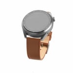 Fixed Samsung Galaxy Watch 22mm Ranneke Leather Strap Ruskea