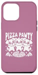 Coque pour iPhone 12 Pro Max Pizza Party Pizza Pawty Three Dogs Funny Pun amoureux des chiens