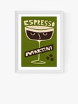 EAST END PRINTS Fox & Velvet 'Espresso Martini' Framed Print