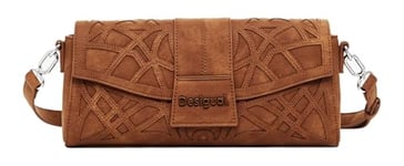 Desigual Sac à bandoulière en polyuréthane pour Accessoires, L'ÉPAULE PU Femme, Marron, One Size