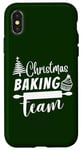 Coque pour iPhone X/XS Pâtisserie de Noël Cookies Team Candy Canes Fun Festive Baker