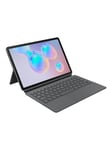 Samsung Galaxy Tab S6 - Book Cover Keyboard - Nordic - Tastatur & Foliosett - Grå