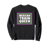 Womens Mexican Train Queen Dominoes Queen Sweatshirt