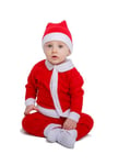 Ciao Père Noël Costume de déguisement pour enfant (taille 1-2 ans), couleur rouge, blanc, 25024.1-2