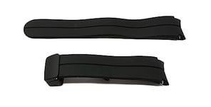 System-S Bracelet 20mm en Silicone pour Samsung Galaxy Watch 5 4 Smartwatch Noir, Noir, Eine Grösse