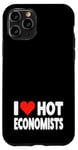 Coque pour iPhone 11 Pro I Love Hot Economists Heart – Husband Micro Marco Economics