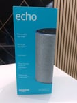 Amazon Echo 2nd Generation Smart Speaker with Smart Hub Heather Grey Fabric