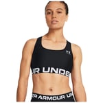 Under Armour Sports Bra Ladies Compression Support Mid Vest Crop Top HeatGear