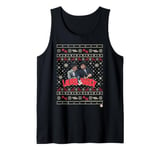 Laurel & Hardy Comedy Duo Christmas Knit Pattern Tank Top