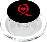 Jeu de cartes à jouer Queen Of Hearts King Of Hearts PopSockets PopGrip pour MagSafe