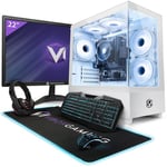 Vibox I-112 PC Gamer - 22 Écran Pack - Quad Core AMD Ryzen 3200G Processeur 4GHz - Radeon Vega 8 Graphique - 16Go RAM - 500Go NVMe SSD - Linux OS - WiFi