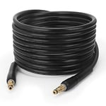 STYDDI 10M High Pressure Rubber Washer Replacement Hose for Karcher K Series Domestic Pressure Washers K2, K3, K4, K5, K7, Click Type Plug Quick Connector