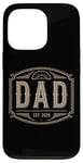 iPhone 13 Pro Dad Est 2025 New Dad Anniversary Vintage Father's Day Case