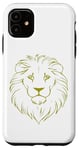 Coque pour iPhone 11 Visage de lion doré : esthétique