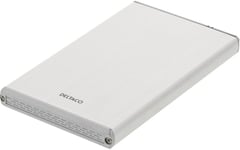 DELTACO eksternt kabinet til 1x2,5" SATA-harddisk, <b>SATA 6Gb/s</b>,