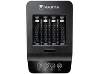 Varta Lcd Smart Charger+ - 1,5 T Batterilader - (For 4Xaa/Aaa) + Ac-Strømadapter 4 X Aa-Type - Nimh - 2100 Mah (Usb)