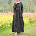 Ladies Muslim Dresses Abaya Prayer Maxi Dress Kaftan Jilbab Islamic Arab Robe