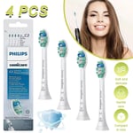 Philips Sonicare C2 Optimal Plaque Defence WHITE Toothbrush Heads 4 Pack NEW