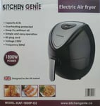 Kitchen Genie 1800W 6.5L Electric Air Fryer No Oil Extra Large KAF-1800P-D2