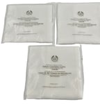 The Body Shop 3 Muslin Cleansing Cloth Cotton Make Up Remover Cleanser Gift Set