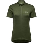 GORE WEAR Women's Cycling Jersey, C3, Utility Green, 38