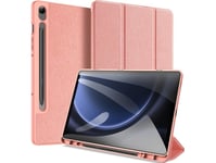 Dux Ducis Domo Samsung Galaxy Tab S9 Fe Fodral Med Stativ - Rosa