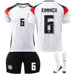 UEFA Euro 2024 Tyskland Hemma Barn Fotbollströja Kit Nr.6 KIMMICH 26