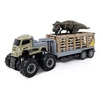 ZANIMO & CO - Camion Transporteur à Friction avec Dinosaure Aléatoire - 093212 - Couleur Beige, Marron et Gris - 30 cm - Plastique - À Partir de 3 Ans