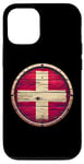 Coque pour iPhone 12/12 Pro Drapeau vintage de la Suisse vieilli Proud Swiss Patriot