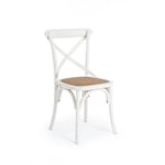 Bizzotto - Chaise rétro en bois blanc