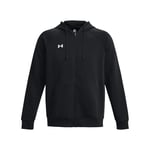 Under Armour Men's UA Rival Fleece FZ Hoodie Shirt Black