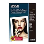 Pack med bläckpatroner och fotopapper Epson Archival Matte Paper, DIN A3+, 189 g/m², 50 hojas A3