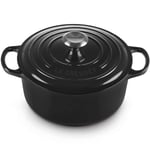 Le Creuset - Signature støpejernsgryte rund 24 cm 4,2L black