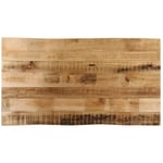 Avimac - Dessus de table bord vivant 110x60x3,8 cm bois de manguier brut