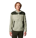 Columbia Challenger Windbreaker, Veste Légère Coupe Vent Homme, Safari/Greenscape, Taille M