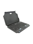 Gamber-Johnson LLC Gamber-Johnson 2-in-1 - keyboard and folio case (case) - attachable compact - with touchpad mouse buttons - AZERTY - French Input Device - Tastatur & Foliosett - Fransk - Svart