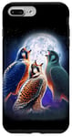 iPhone 7 Plus/8 Plus 3 Falcon Howling At The Moon Funny Hawk Bird Lover Birder Case