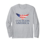 Patriotic USA God Bless America Patriot Veteran Long Sleeve T-Shirt