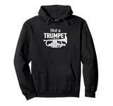 "Not A Trumpet" A Funny Brass Band Joke for Cornet Player Pullover Hoodie