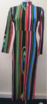 DESIGUAL STRIPED DRESS-UK16