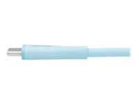 Eaton Tripp Lite Series Usb-A To Usb-C Antibacterial Cable, Usb 2.0, Ultra Flexible (M/M), Light Blue, 6 Ft. (1.8 M) - Usb-Kabel - 24 Pin Usb-C (Hane) Till Usb (Hane) - Usb 2.0 - 91 Cm - Formpressad, Up To 480 Mbps - Ljusblå - För P/N: U222-004, U22