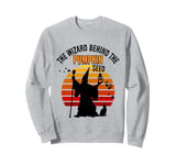 The Wizard behind The Pumpkin Seed Halloween Pregnancy Men Sweatshirt