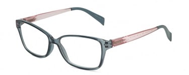 Lulu Guinness LR80 Women Cat Eye Designer Reading Glasses Crystal Blue Pink 53mm