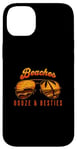 Coque pour iPhone 14 Plus Beaches Booze & Besties Lunettes de soleil aviateur